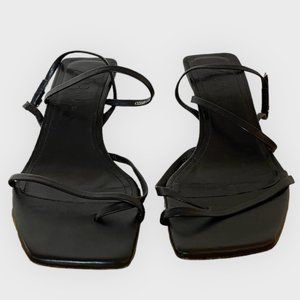 Zara Strappy Leather Heels Size 37/7